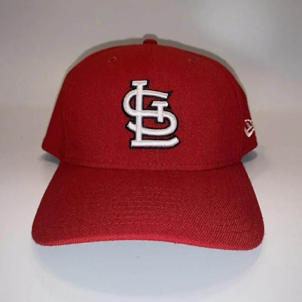 St. Louis Cardinals‎ MLB Baseball Cap New Era 39 ThirtyFlex M-LG Red Fitted Hat