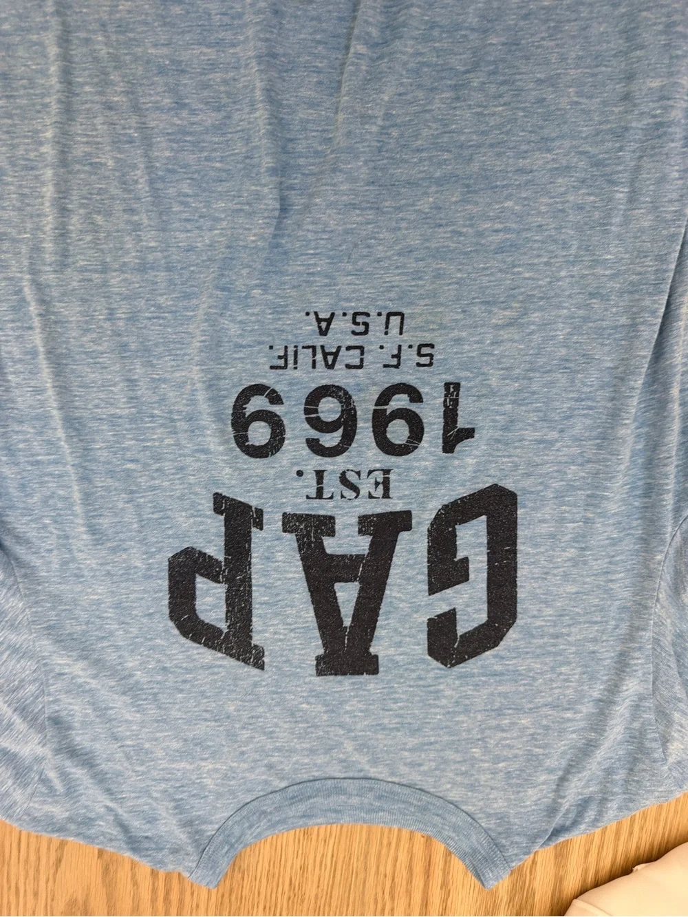 GAP Kids Heather Sky Blue Logo Tee