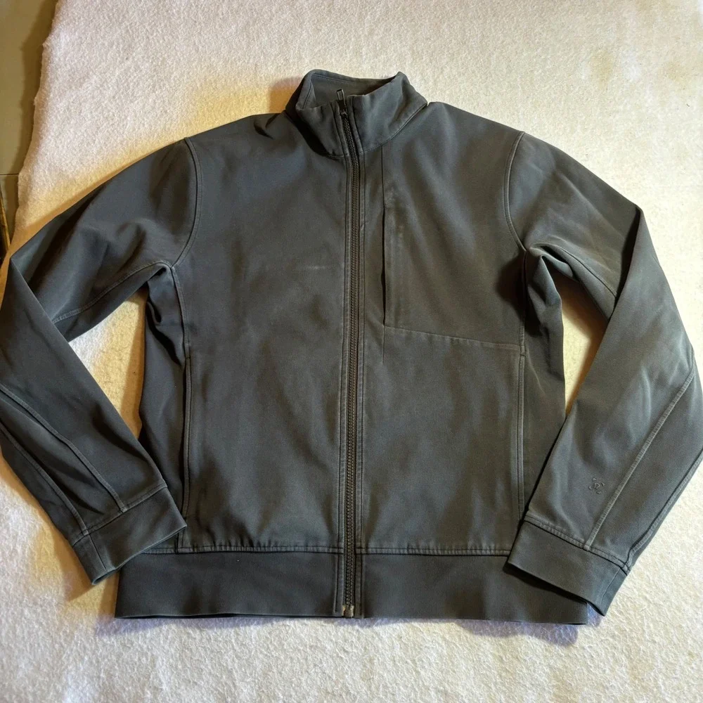 Lululemon‎ Men's Sojourn Jacket Zip Up Activewear Athleisure Black Size M