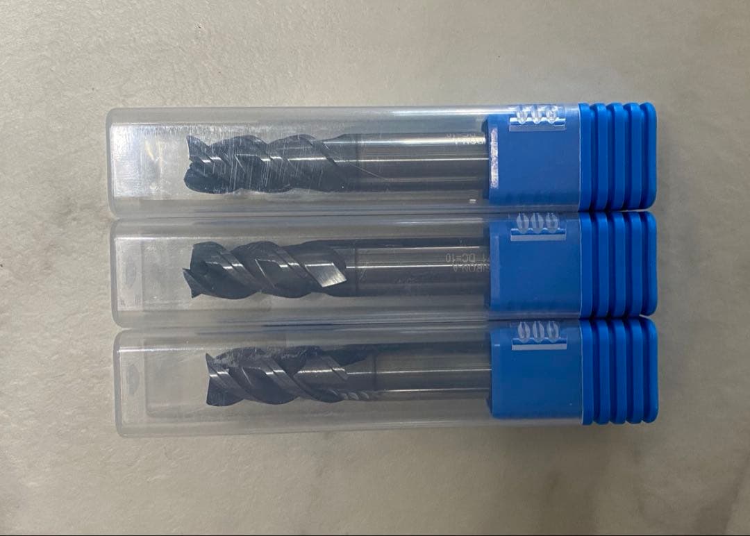 SECO Carbide End Mill 10x22x70 3 Flutes 3-Piece Set