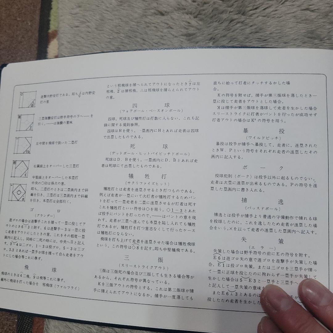 scorebook baseball